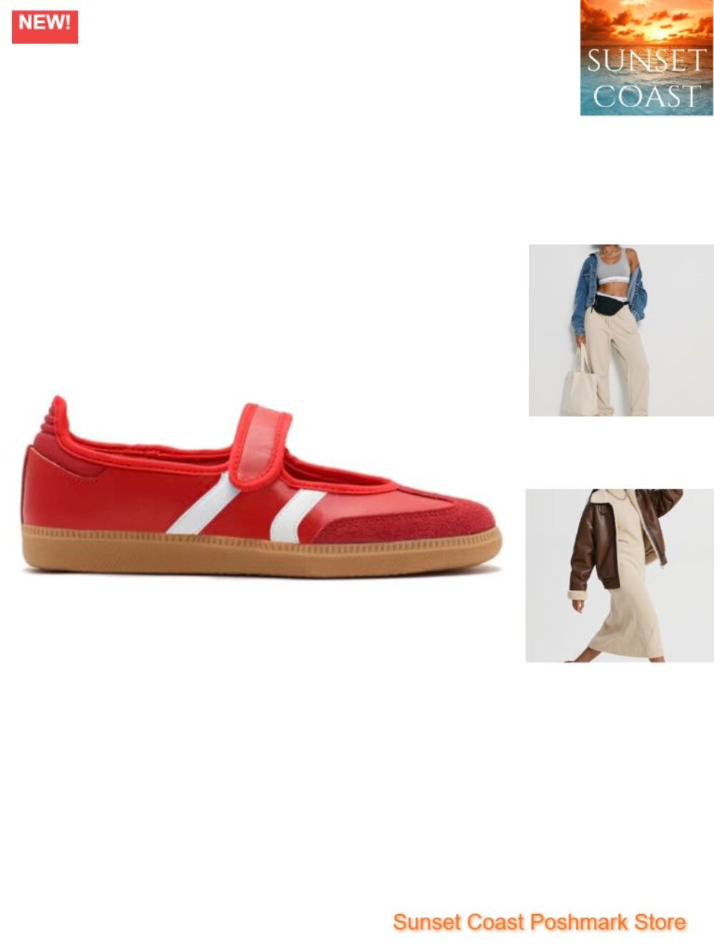 Mary Jane Sneakers for Women Slip On Ballet Flats Walking Retro Sneakers Faux